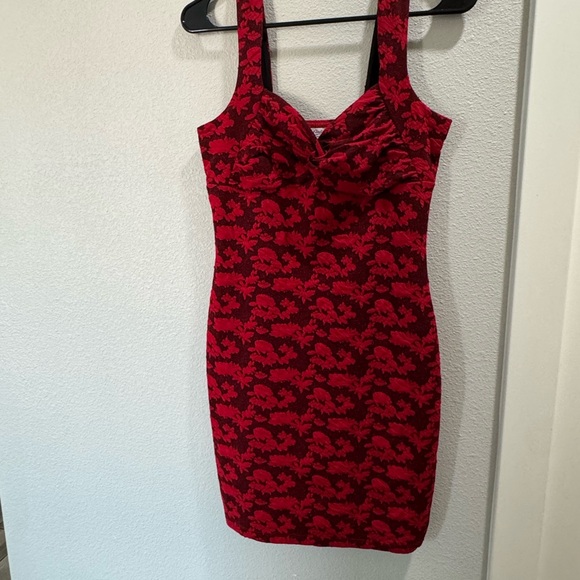 Candie's Dresses & Skirts - Candie’s Elegant Red Floral Dress